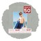 Light Grey Suede Mat Board for 12x16 Frames - Fits 8x10 Photos